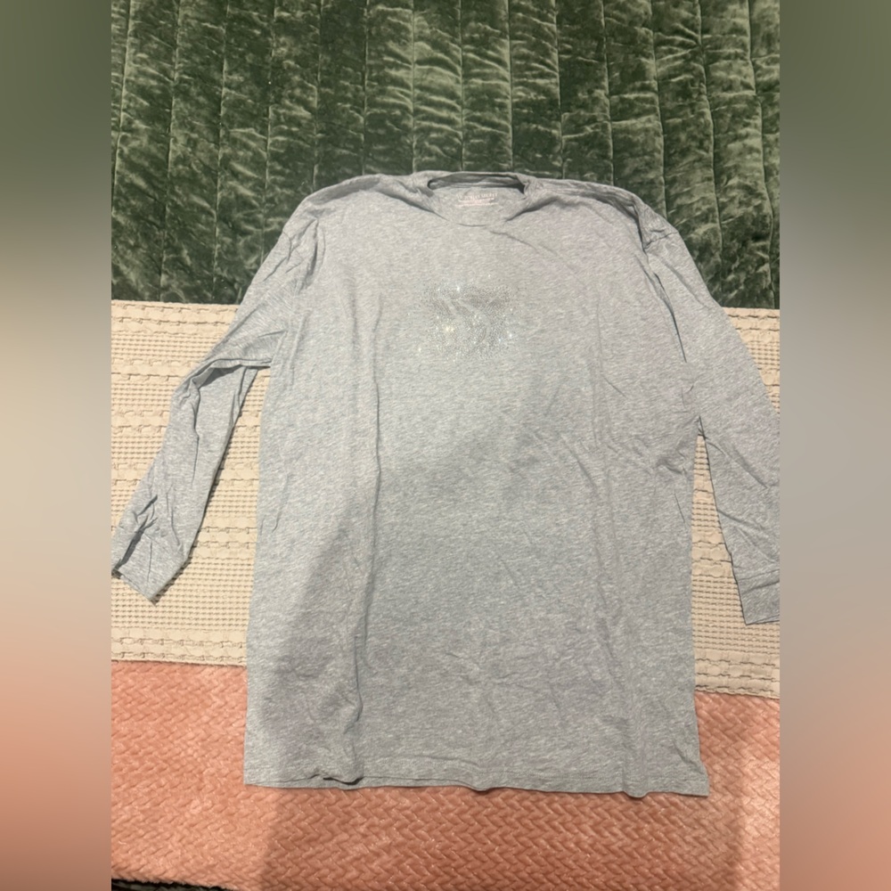Victoria’s Secret Sleep Shirt Bundle Size S Pink Grey Long Sleeve